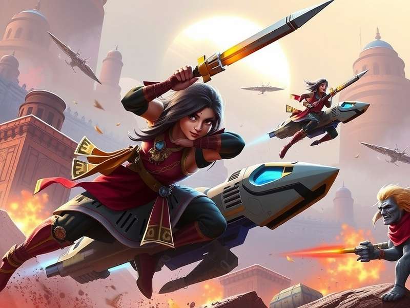 Surat Star Craft Slayers game artwork featuring Indian warriors and futuristic technology